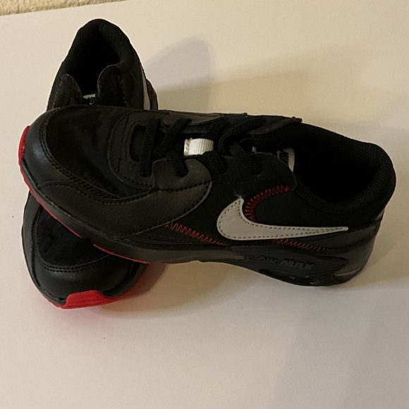 Nike Kids Black and Red Air Sneakers - Picture 2 of 4